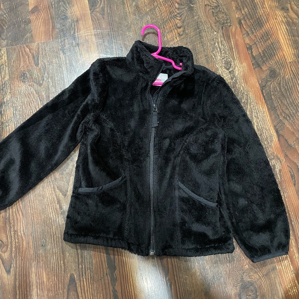 Kids Black Fleece Jacket